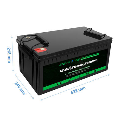 12V 200Ah LiFePO4 배터리 팩 데이터 센터 태양 에너지 전기 차량