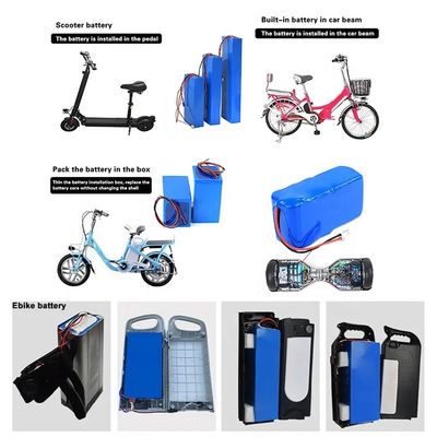 OEM 전기 자전거 배터리 24V 48V 60V 72V 18650 배터리 팩 깊은 사이클
