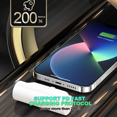 무선 충전과 함께 슈퍼 라이트 5000mAh 휴대용 모바일 전원 은행