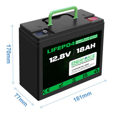 12V 18Ah LiFePO4 재충전 배터리 전기 삼륜자동차 저속 차량