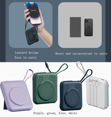 컴팩트 무선 모바일 파워뱅크 15000mAh 20000mAh OEM LED 디스플레이
