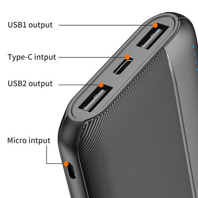 휴대용 모바일 울트라 슬림 파워 뱅크 10000mAh 20000mAh 리 폴리머 배터리